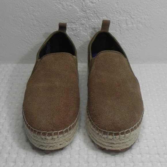 Blondo Basha Waterproof Espadrille Flat Brown Suede Women's Size 5 1/2M - Picture 2 of 9